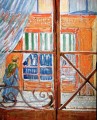 Une boutique de boucherie vu d’une fenêtre Vincent van Gogh